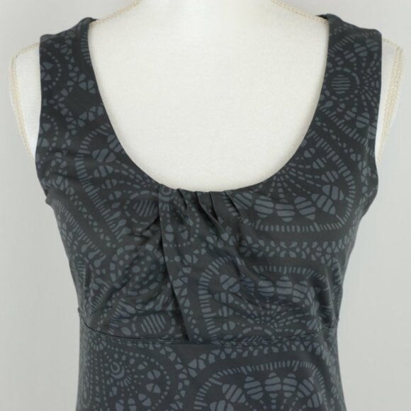 Patagonia Bandha Twist Women's Medium Gray Fitted Scoop Neck Tank Top - Picture 2 of 8